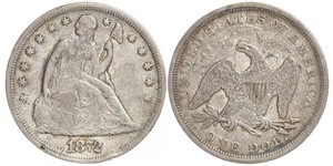 1 Dólar Estados Unidos de América (1776 - ) Cobre/Plata 