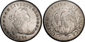 1 Dólar Estados Unidos de América (1776 - ) Cobre/Plata Anne Willing Bingham (1764-1801)