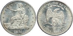 1 Dólar Estados Unidos de América (1776 - ) Cobre/Plata 