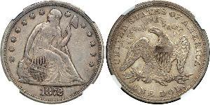 1 Dólar Estados Unidos de América (1776 - ) Cobre/Plata 