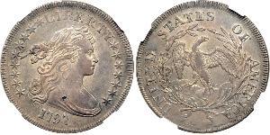 1 Dólar Estados Unidos de América (1776 - ) Cobre/Plata Anne Willing Bingham (1764-1801)