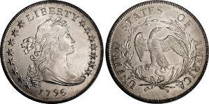 1 Dólar Estados Unidos de América (1776 - ) Cobre/Plata Anne Willing Bingham (1764-1801)