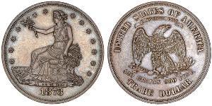 1 Dólar Estados Unidos de América (1776 - ) Cobre/Plata 