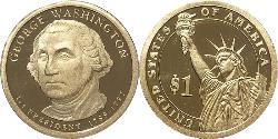 1 Dólar Estados Unidos de América (1776 - ) Cobre/Zinc George Washington