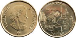 1 Dólar Canadá Latón/Acero Isabel II (1926-2022)