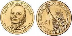 1 Dólar Estados Unidos de América (1776 - ) Níquel/Cobre John Adams (1735-1826)