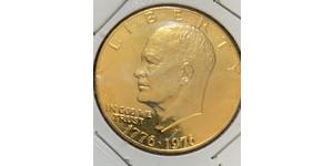 1 Dólar Estados Unidos de América (1776 - ) Níquel/Cobre Dwight D. Eisenhower (1890-1969)