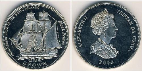 1 Dólar Tristán de Acuña Níquel/Cobre Isabel II (1926-2022)