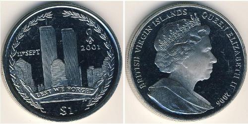 1 Dólar  Níquel/Cobre Isabel II (1926-2022)