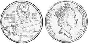 1 Dólar Australia (1939 - ) Níquel/Cobre/Aluminio Isabel II (1926-2022)