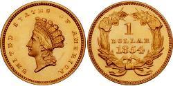 1 Dólar Estados Unidos de América (1776 - ) Oro 