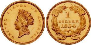 1 Dólar Estados Unidos de América (1776 - ) Oro 