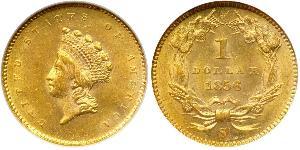 1 Dólar Estados Unidos de América (1776 - ) Oro 