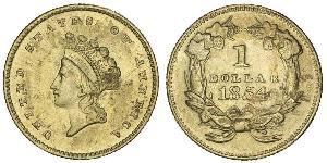 1 Dólar Estados Unidos de América (1776 - ) Oro 