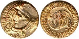 1 Dólar Estados Unidos de América (1776 - ) Oro 