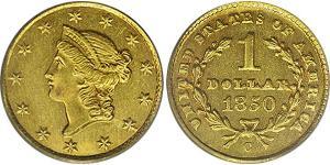 1 Dólar Estados Unidos de América (1776 - ) Oro 