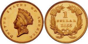 1 Dólar Estados Unidos de América (1776 - ) Oro 