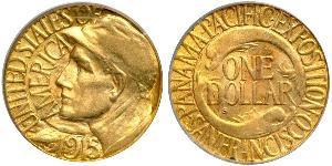 1 Dólar Estados Unidos de América (1776 - ) Oro 