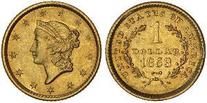 1 Dólar Estados Unidos de América (1776 - ) Oro 