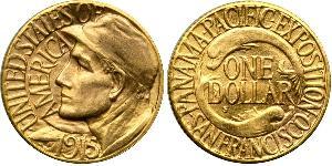 1 Dólar Estados Unidos de América (1776 - ) Oro 