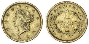 1 Dólar Estados Unidos de América (1776 - ) Oro 