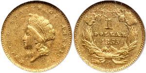 1 Dólar Estados Unidos de América (1776 - ) Oro 