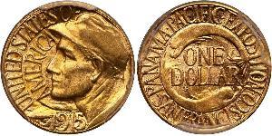 1 Dólar Estados Unidos de América (1776 - ) Oro 