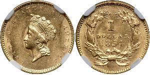 1 Dólar Estados Unidos de América (1776 - ) Oro 