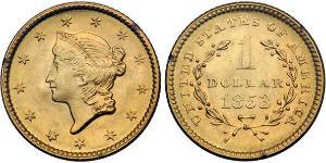 1 Dólar Estados Unidos de América (1776 - ) Oro 