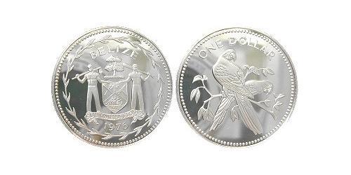 1 Dólar Belice (1981 - ) Plata 