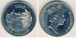 1 Dólar Bermudas Plata Isabel II (1926-2022)
