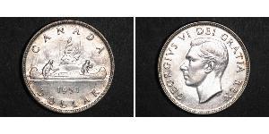 1 Dólar Canadá Plata Jorge VI (1895-1952)