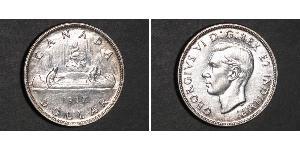 1 Dólar Canadá Plata Jorge VI (1895-1952)