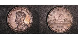 1 Dólar Canadá Plata Jorge V (1865-1936)