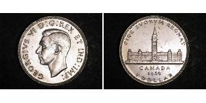 1 Dólar Canadá Plata Jorge VI (1895-1952)