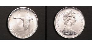 1 Dólar Canadá Plata Isabel II (1926-2022)
