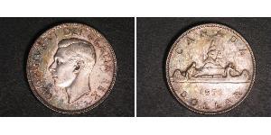 1 Dólar Canadá Plata Jorge VI (1895-1952)