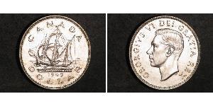 1 Dólar Canadá Plata Jorge VI (1895-1952)