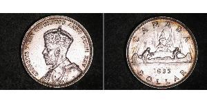 1 Dólar Canadá Plata Jorge V (1865-1936)