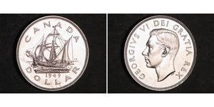 1 Dólar Canadá Plata Jorge VI (1895-1952)
