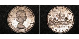 1 Dólar Canadá Plata Isabel II (1926-2022)