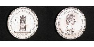 1 Dólar Canadá Plata Isabel II (1926-2022)