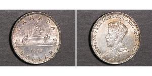 1 Dólar Canadá Plata Jorge V (1865-1936)