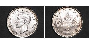 1 Dólar Canadá Plata Jorge VI (1895-1952)