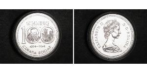 1 Dólar Canadá Plata Isabel II (1926-2022)