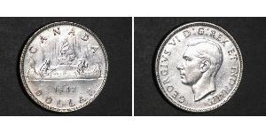 1 Dólar Canadá Plata Jorge VI (1895-1952)