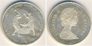 1 Dólar Canadá Plata Isabel II (1926-2022)