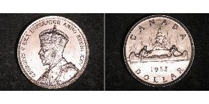 1 Dólar Canadá Plata Jorge V (1865-1936)