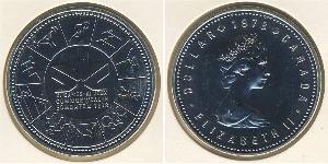 1 Dólar Canadá Plata Isabel II (1926-2022)