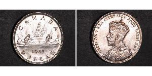 1 Dólar Canadá Plata Jorge V (1865-1936)